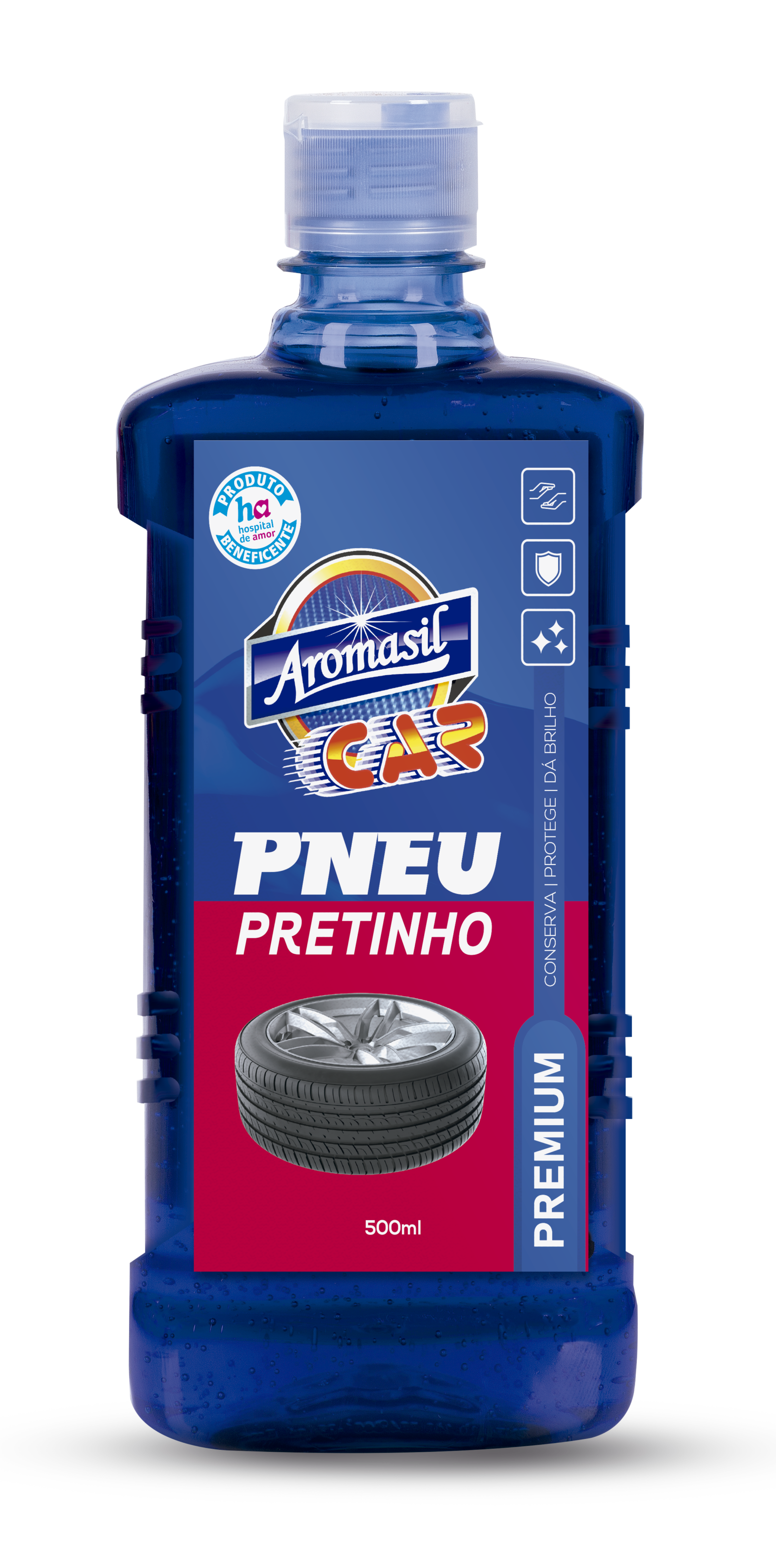 Pneu Pretinho Premium Aromasil Car – 500ml
