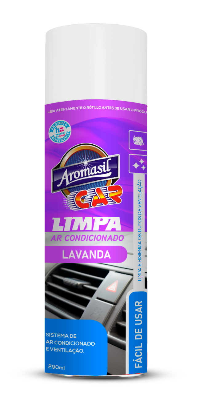 LIMPA AR CONDICIONADO SPRAY AROMASIL CAR – 290ML